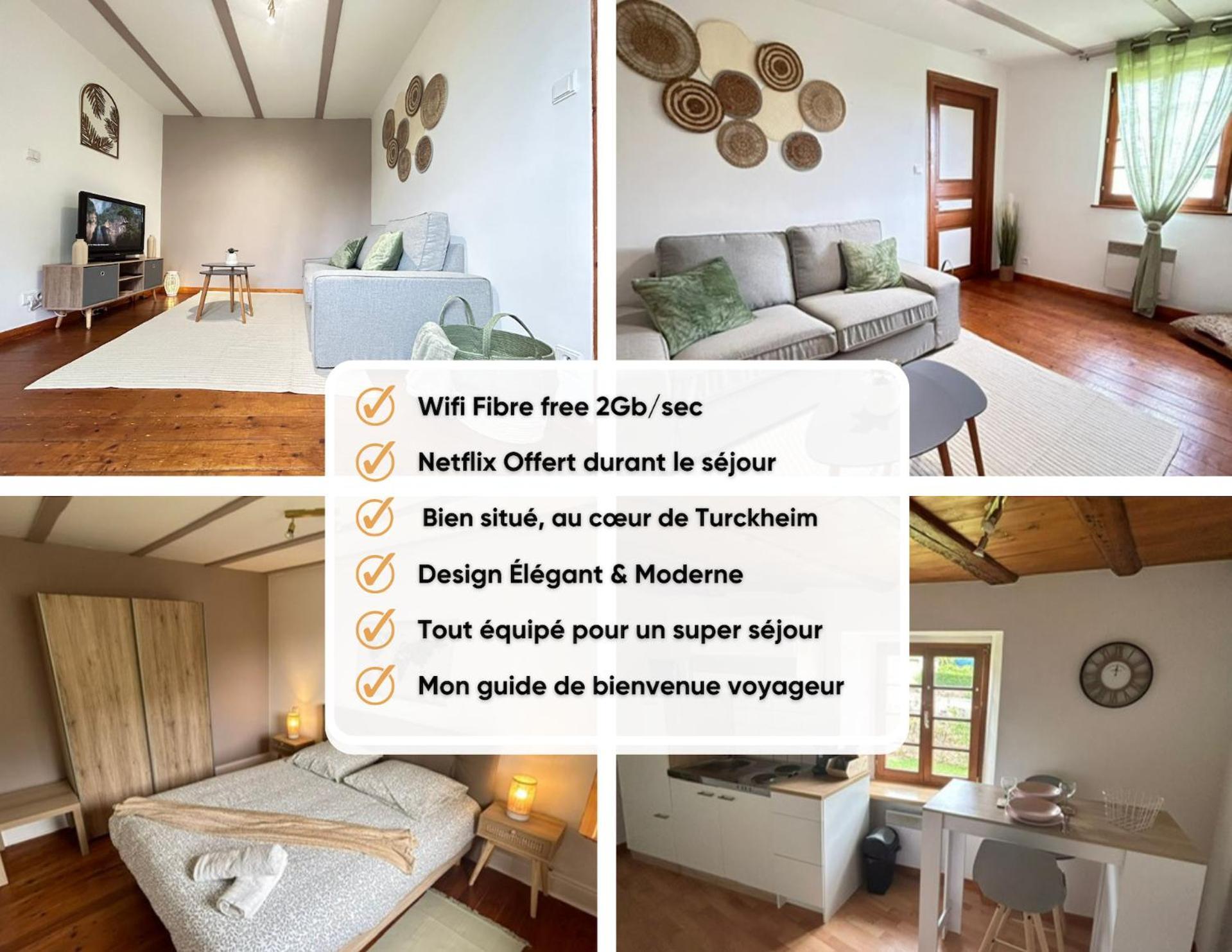 Le Cocon Du Vignoble - Free Wifi - Netflix Apartman Turckheim Kültér fotó